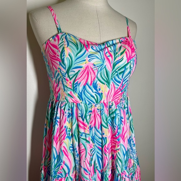 Lilly Pulitzer | Soiree Edith Midi Dress | Vibrant & Fun | Women’s 10 - Picture 3 of 6